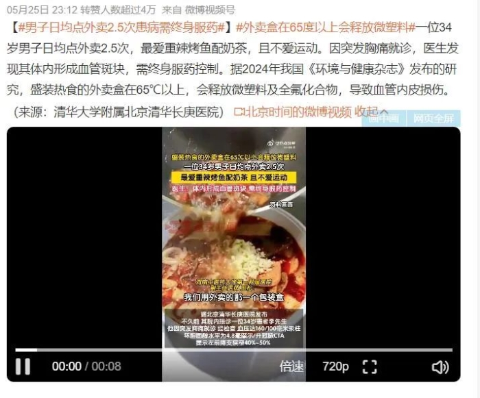 外卖用的塑料餐盒，悄悄在血管埋下炎症灶