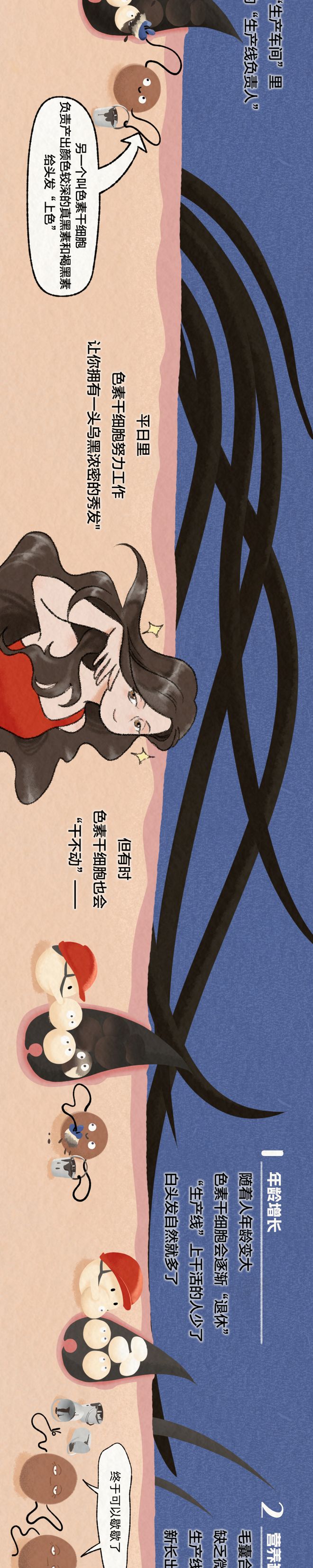 白发悄然生长全过程曝光！